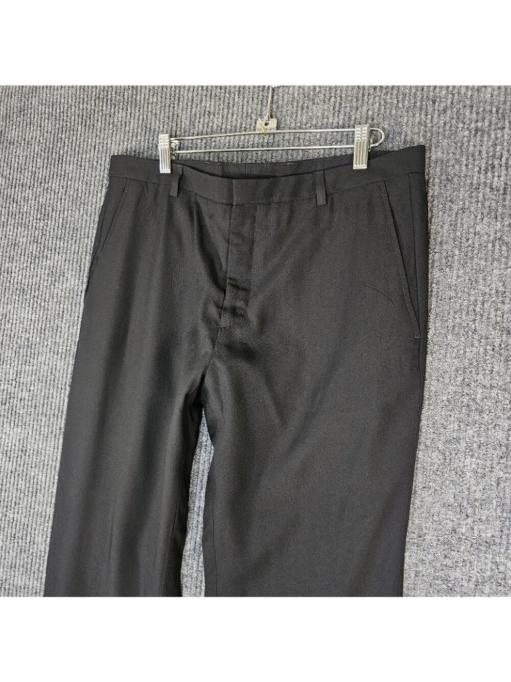 LANVIN Mens trouser pants sz IT 50 wool blend ankle zip 34 x 31 - Picture 4 of 8